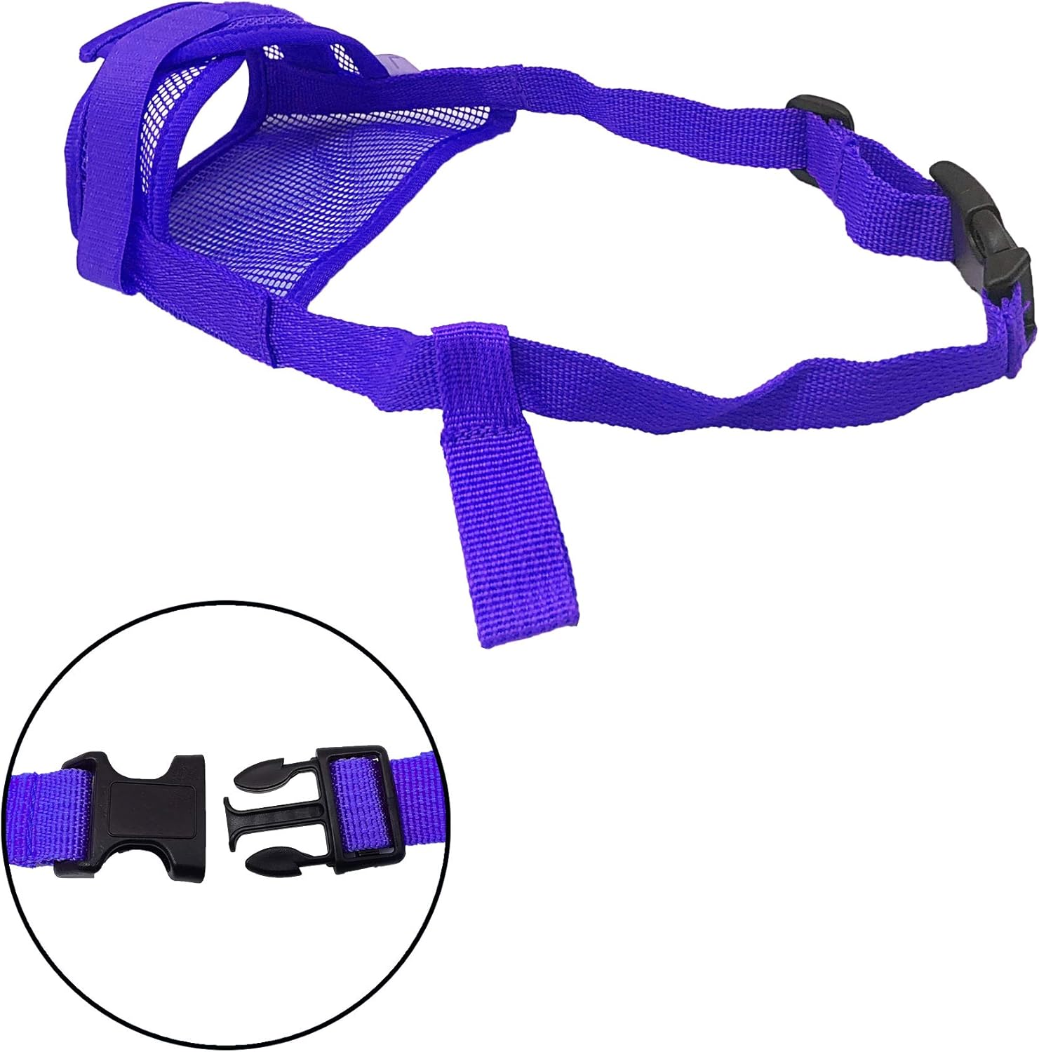 YAODHAOD Nylon Mesh Breathable Dog Mouth Cover, Quick Fit Dog Muzzle with Adjustable Straps,Pet Mouth Cover - Image 5