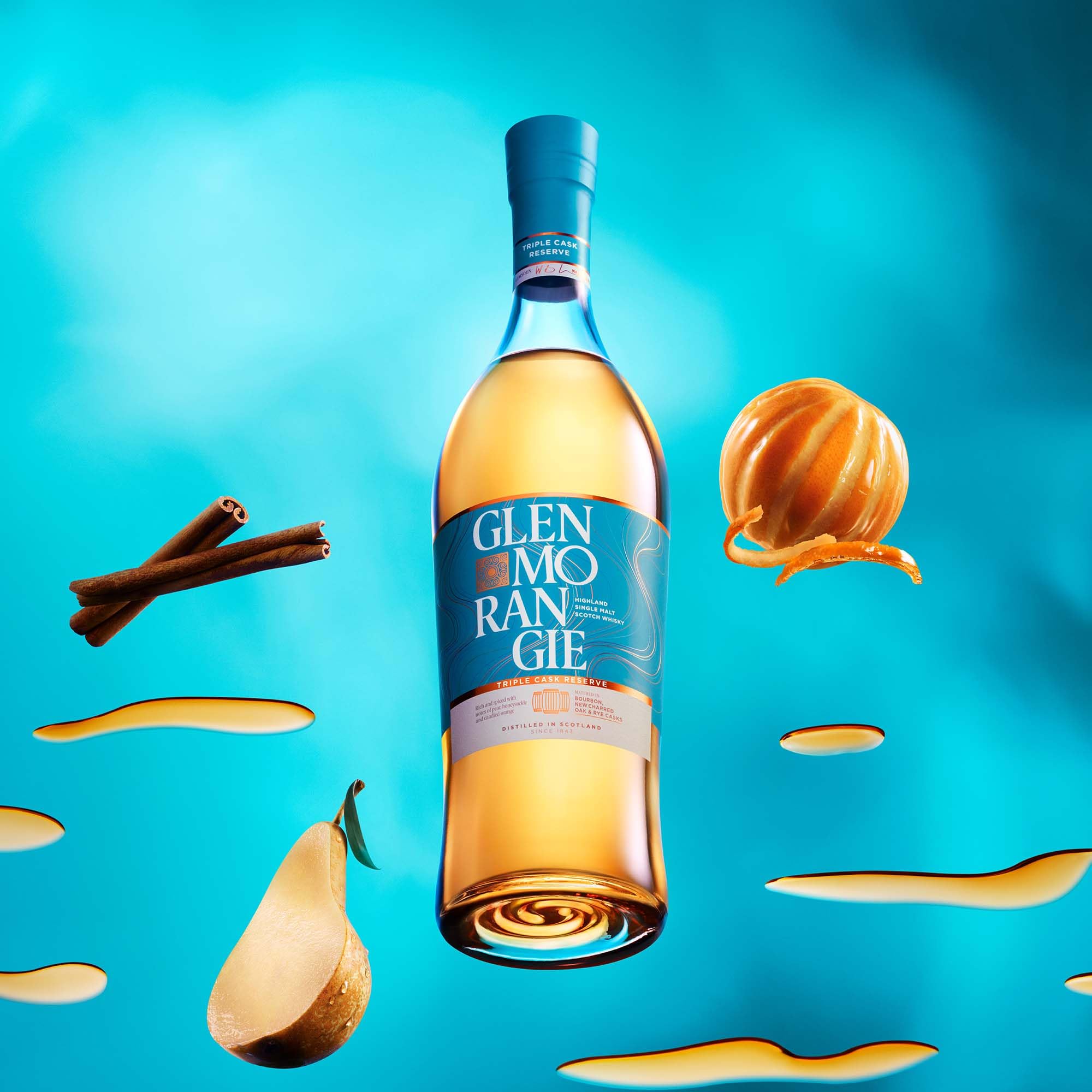 Glenmorangie Triple Cask Reserve Single Malt Scotch Whisky, 70cl, in Geschenkbox | Gereift in Bourbon-, neuen Eichen- & Roggenfässern | Fruchtig, würzig & elegant | Schottische Highlands 2