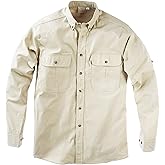 Tag Safari Vent Back Adventure Long Sleeve Shirt for Men, 100% Cotton - Stone - 2X-Large
