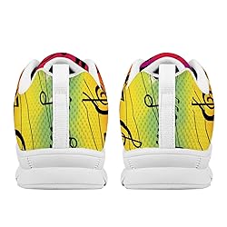 Wanyint Rainbow Music Note Print Women Sports