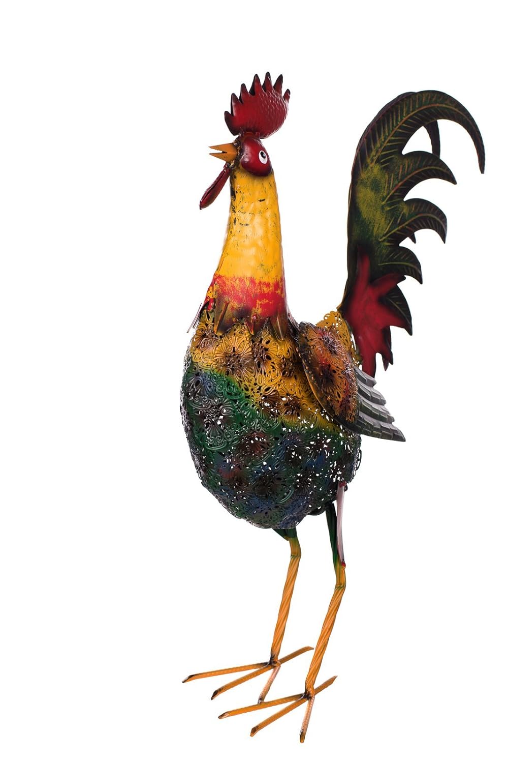 Gartendeko 789 Gartenfigur Dekofigur Sarah B Riesige Schone Metall Figurenpaar Hahn Und Henne Set Na790 Figuren Statuen Tiere