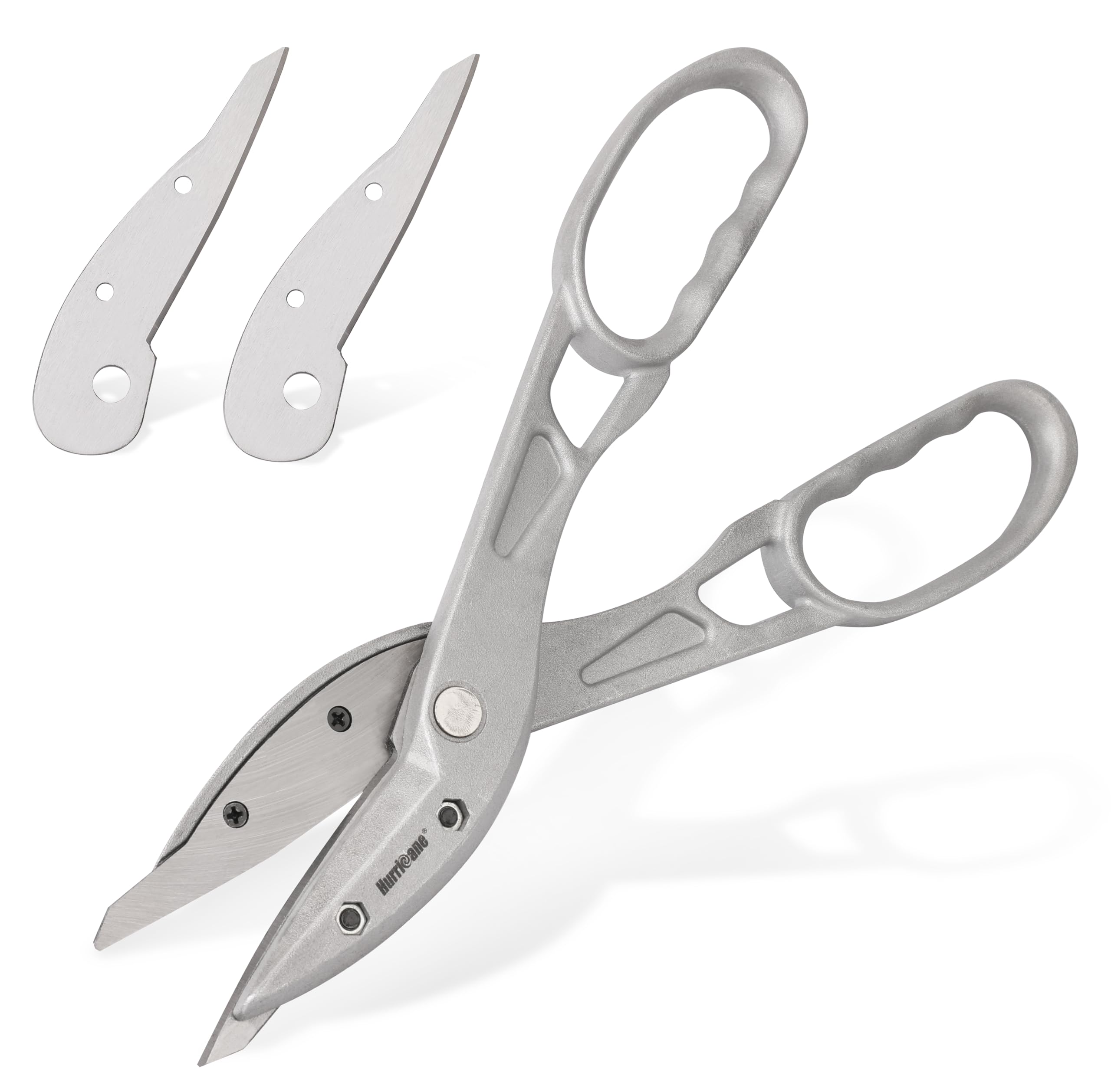 Photo 1 of HURRICANE 12 inch Aluminum Metal Cutter with Replaceable Blades, Heavy-Duty Straight Cut Aluminum Snips, Large Handle Metal Shears for Cutting Tin, Copper, Vinyl, Steel, and Stainless Steel