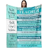 Whasnrt Teachers Gifts for Women, Teachers Appreciation Gifts Throw Blanket, Teacher Blanket 60"X50", Teacher Day Gift for Women Men
