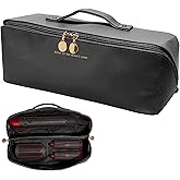Linpr Travel Case Compatible with Dyson Airwrap Styler, Portable Supersonic Hair Dryer Travel Storage Bag, Waterproof Carrying Case Organizer for Shark Flexstyle and Attachments (Black)