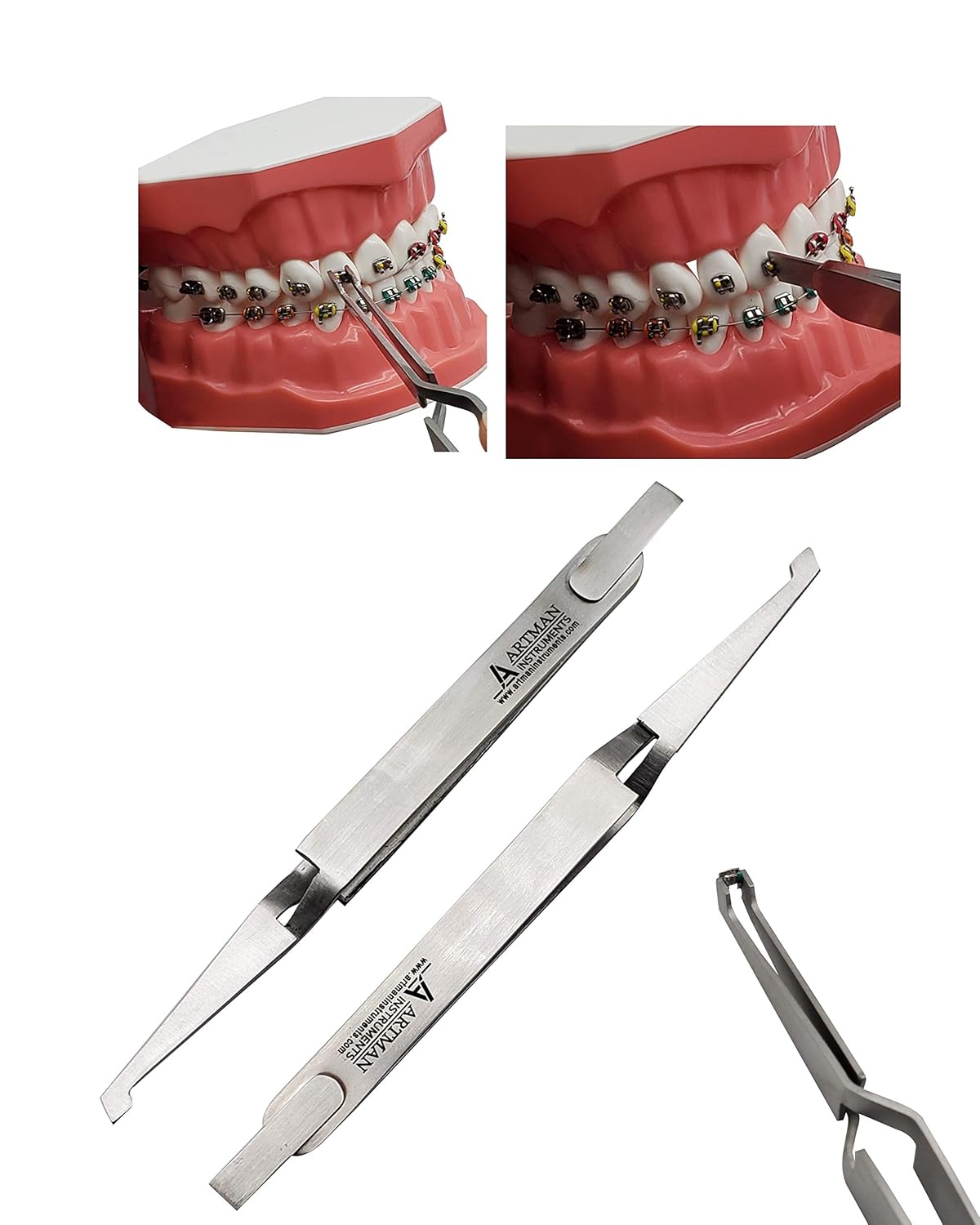 10 PCS Orthodontic Bracket Placer Self Holder Tweezers Reverse Action Tweezers from Wise Linkers USA: Industrial & Scientific