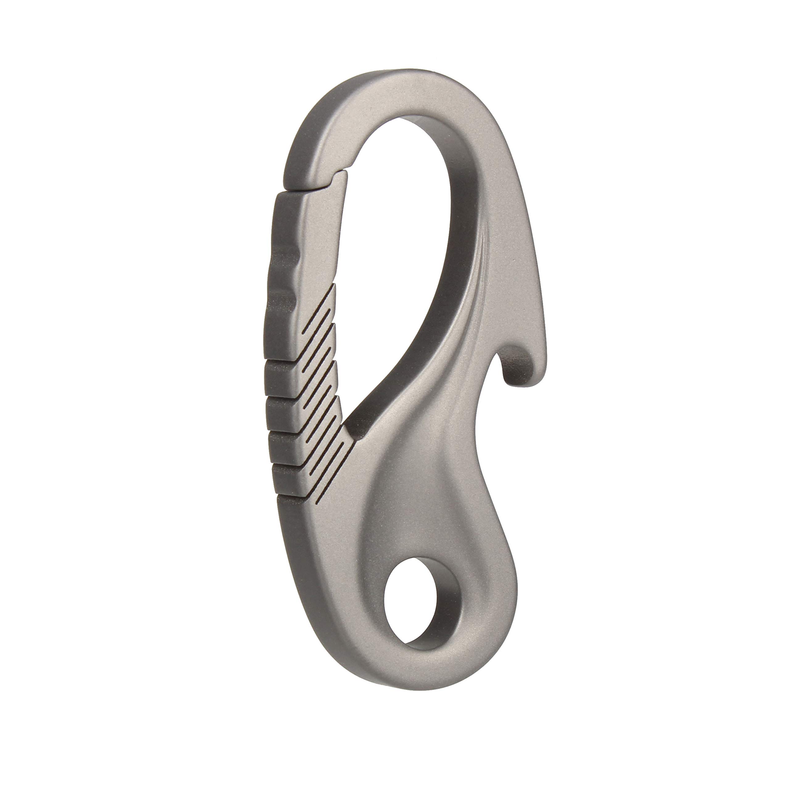 TISUR Titanium Carabiner Key Holder Anti-Lost Quick Release Heavy Duty  Bottle Opener Car Key Chain