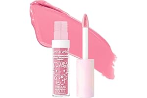 wet n wild Hello Kitty Liquid Eyeshadow, Smooth, Blendable, Shimmery Matte Bubblegum Pink Shade, Cruelty-Free & Vegan - Bubbly