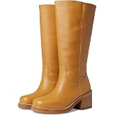Dingo Womens Vagabond Round Toe Pull On Casual Boots Knee High Mid Heel 2-3"