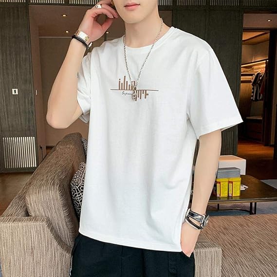 Amazon Tシャツ メンズ 半袖シャツ 夏服 コットンメンズ半袖tシャツメンズ服潮ブランドトレンド半袖ボトムスシャツ夏思いやりのある Xxl T235白色 Tシャツ カットソー 通販 Amazon Tシャツ メンズ 半袖シャツ 夏服 コットンメンズ半袖tシャツメンズ服潮ブランドトレンド半袖ボトムスシャツ夏思いやりのある Xxl T235白色 Tシャツ カットソー 通販