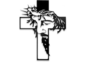 GENERIC Black Jesus Crosses Wall Decor Christian Gifts for Women Suitable For Christmas Religious Home Living Room Meaningful Religious Gift for Mom, Grandma, Friends & Believers 9.84 * 12.59inch