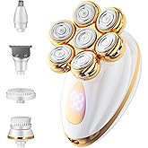 Electric Razors for Women, Rotary Shaver for Legs, Bikini, and Underarms Hair Removal, Wet & Dry Waterproof Grooming Kit, Cordless Lady Trimmer