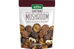 The Snak Yard Shiitake Mushroom 7.5 Oz Crispy Crunchy & Seasoned - PACK OF 4