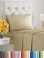 Twin Size 3 Piece Sheet Set - Comfy Breathable