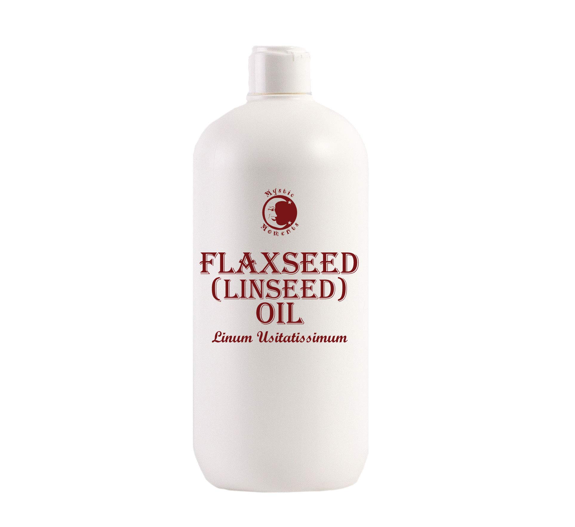 Mystic Moments| Flaxseed (Linseed) Carrier Oil 1 Litre | Linum usitatissimum | Nourishing Conditioning Oil for Skin & Hair | Natural Carrier for Massage, Aromatherapy & Cosmetic Use
