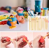 Tomoyuki Pottery Clay Sculpting Tools 39 Pcs Wood Plastic Metal Dual-Head view 4