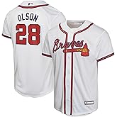 Matt Olson Atlanta Braves MLB Kids Youth 8-20 White Home Player Jersey