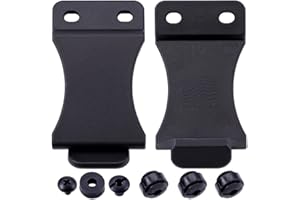 HolsterSmith FOMI Holster Belt Clip – IWB/OWB with Mounting Hardware – USA Made - Adjustable Cant - for Kydex Holsters, Knife Sheaths, Belt Attachments, Inside Waistband Clips
