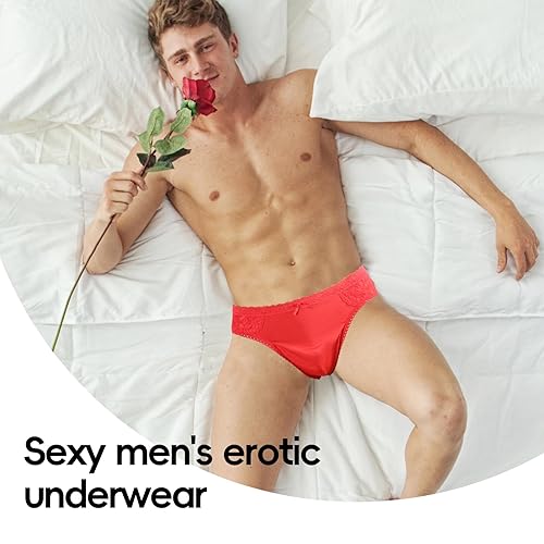 Mens Lace Panties Sexy Gay Underwear Boxer Briefs Pouch Underwear Lingerie  for Men Bikini Briefs Sissy Pouch Crossdress Sissy Panties Femboy  underwear1pcs1Red-XLarge in Dubai - UAE | Whizz Lingerie