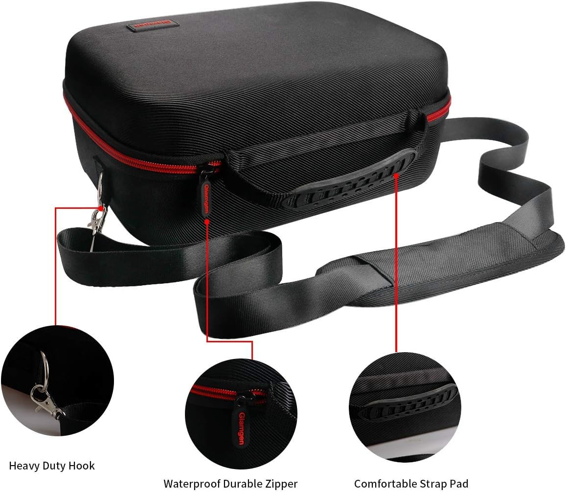 Large Carrying Storage Case for Nintendo Switch,Protective Travel Hard Shell Messenger Bag for Switch Console, Pro Controller, Accessories Switch Dock, AC Adapter with 16 Game Cards and Shoulder Strap: Electronics