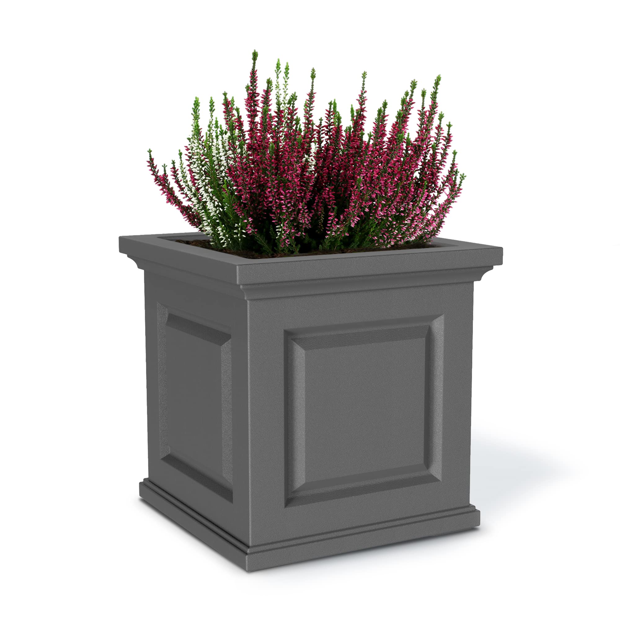 Mayne Nantucket 16×16 Planter – Graphite Grey