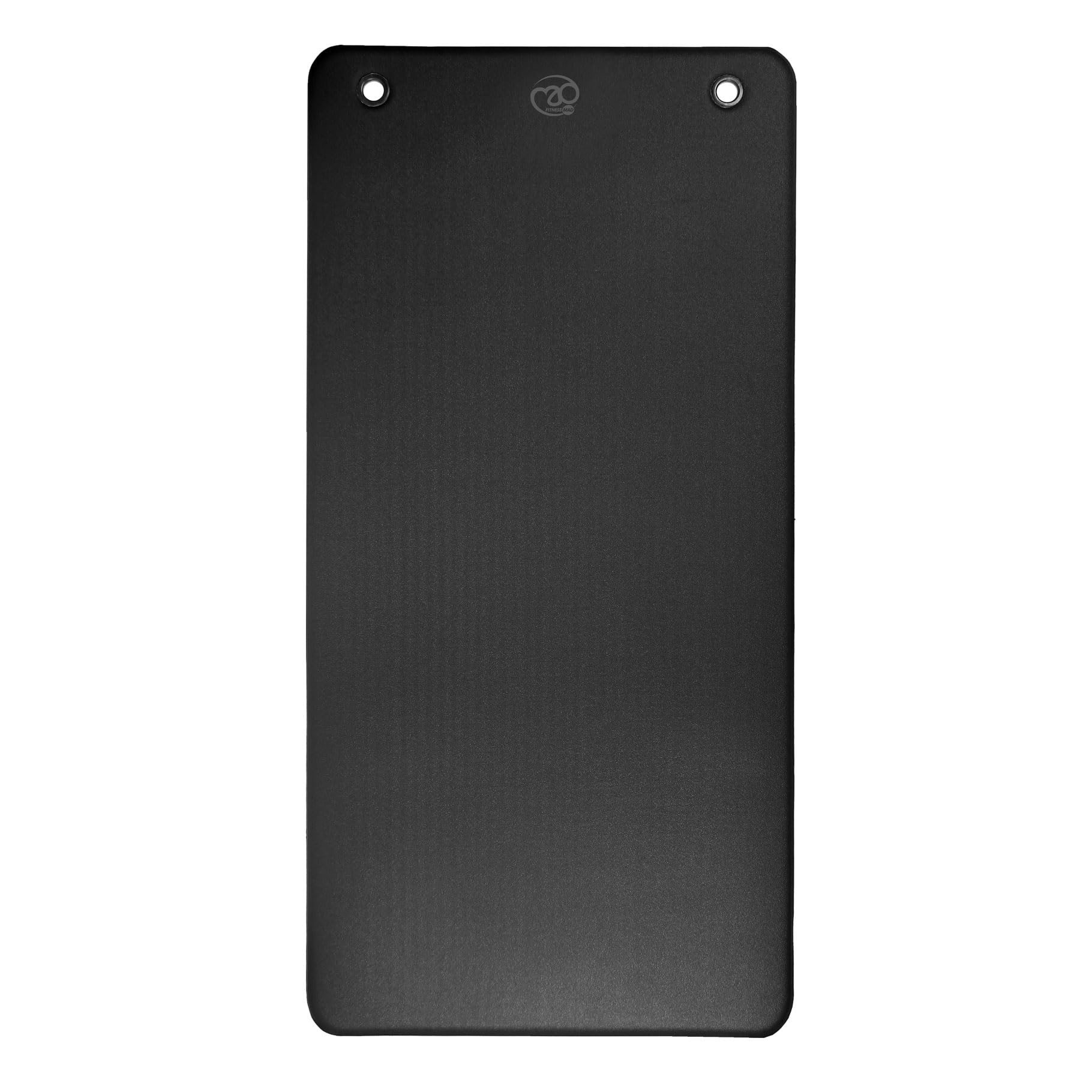 Fitness Mad Club Aerobic Exercise Mat with Eyelets | Studio Quality Vinyl Ant-Slip Fitness Mat | Multipurpose for All Sports | 2 Colours, 100cm x 50cm x 9.5mm