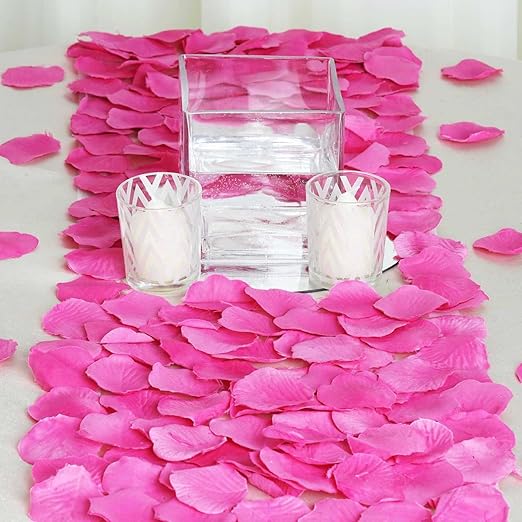 Amazon Com Balsacircle 4000 Fuchsia Silk Artificial Rose Petals