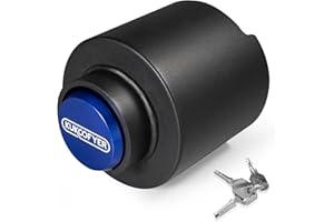 KUKOOFYER 2025 Upgraded Trailer Lock,Heavy Duty Steel Security Trailer Hitch Locks,2 5/16 Inch Couplers Fit,Anti-Theft Weatherproof Hitch Lock for RV,Trailer,Boat & Pickup