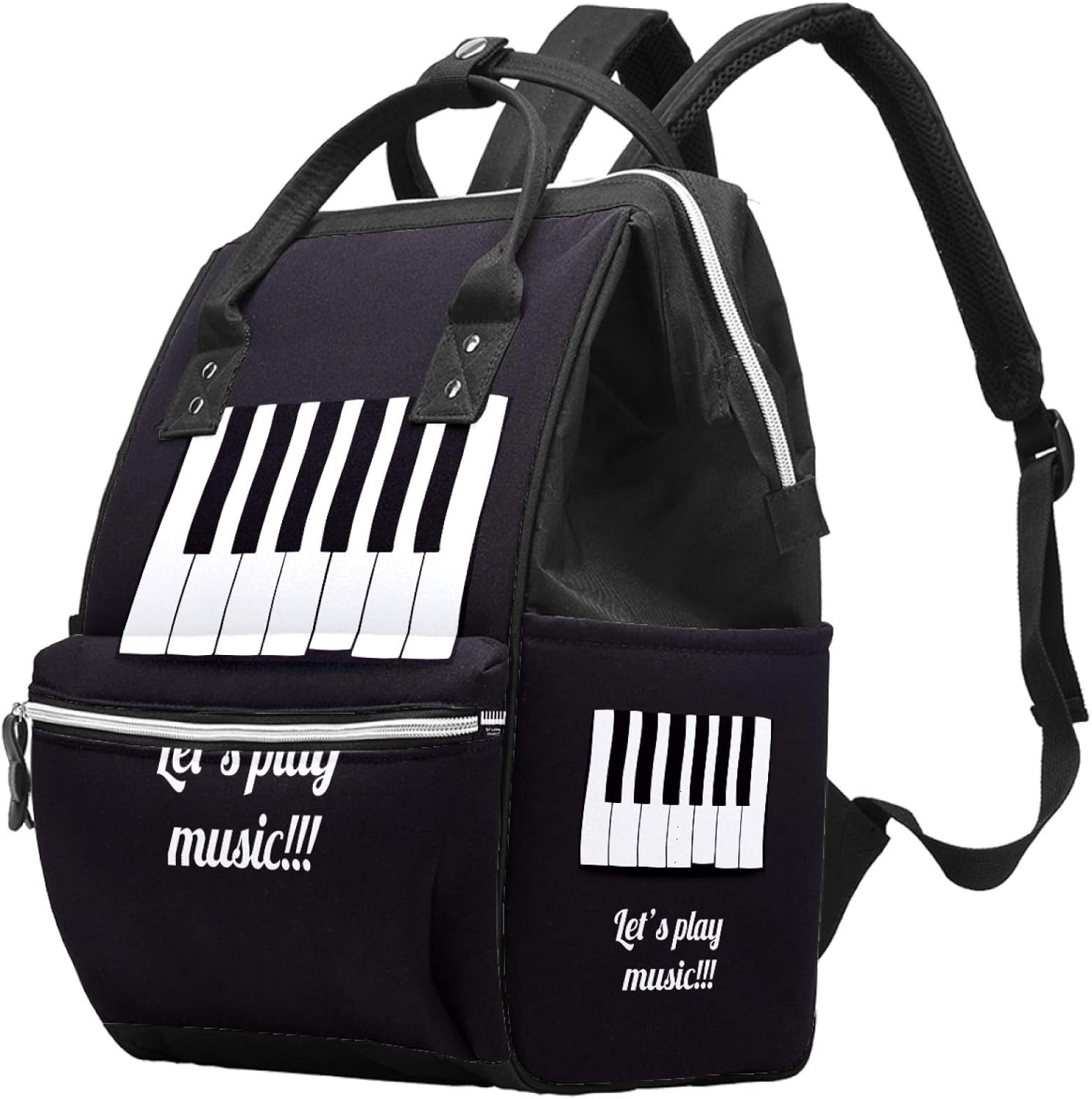 Black And White Piano Keyboard Laptop Backpack for Women Men Fashion Travel Bags Casual Daypacks Backpack Computer Bag