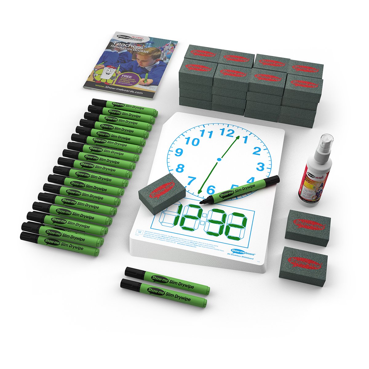 Show-me Clock-Face Boards, Small Kit, 30 Pieces