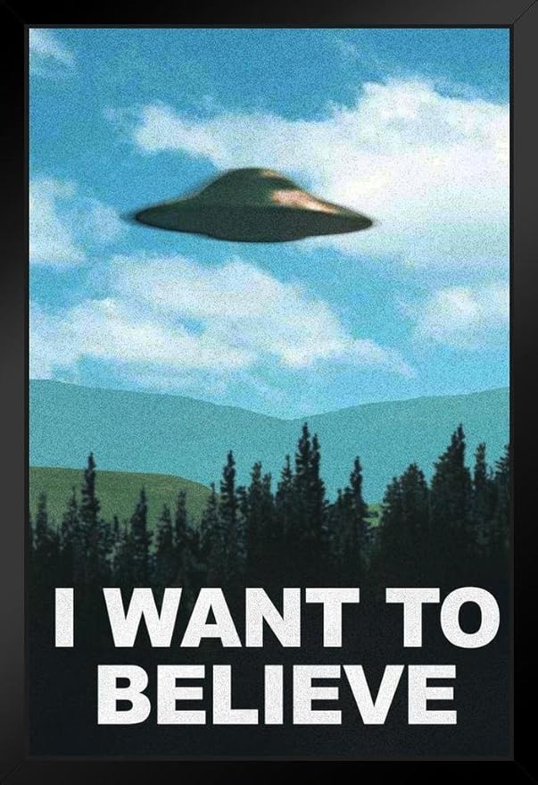 I Want to Believe TV Show Framed Poster 14x20 inch Posters & Prints