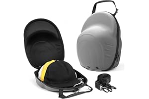 MOSLA Hat Case for Baseball Caps,Hat Carrier Travel Case Ball Cap Carrier Hat Box Organizer Carry On Hat Bag Backpack with Adjustable Shoulder Strap (Dark grey6)