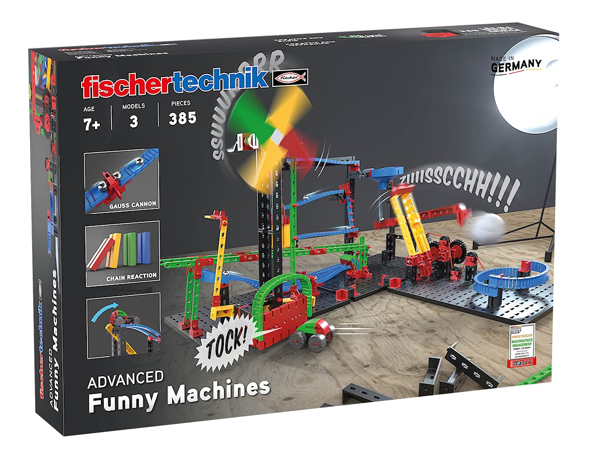 fischertechnik 551588 Advanced Funny Machines Chain Reaction Kit from 7 Years, Multicoloured