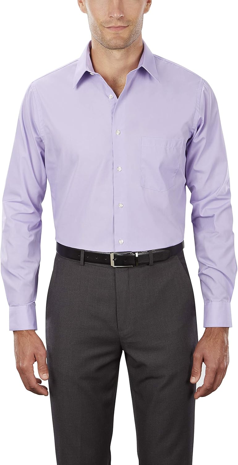 Van Heusen Men's Tall Fit Dress Shirts Poplin (Big and Tall) at  Men’s Clothing store