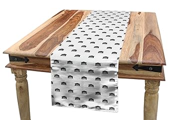 Amazon Com Lunarable Barn Door Table Runner Symmetrical