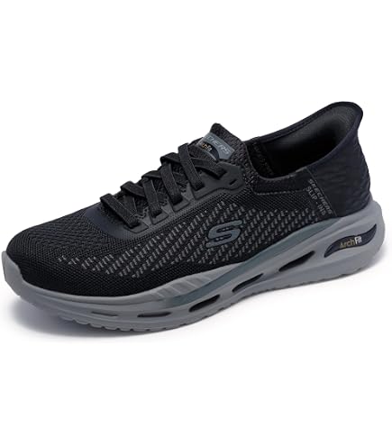 Amazon.com | Skechers Men's Arch Fit Shoe, Black/Black, 7.5 M US