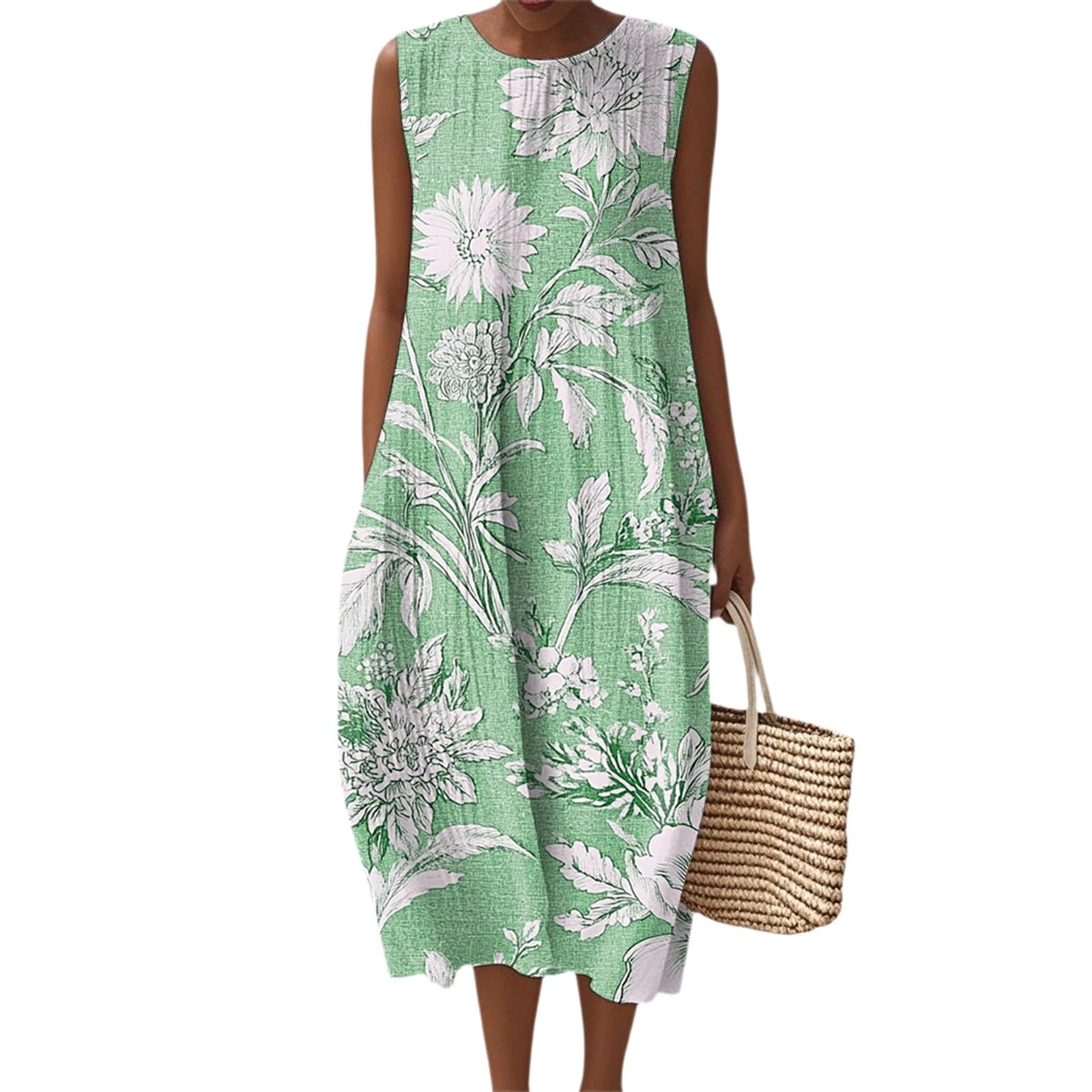 Beach Dresses for Women Summer Fall Cotton Linen