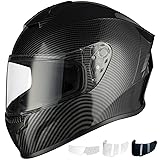 Favoto Full Face Motorcycle Helmet, DOT Approved