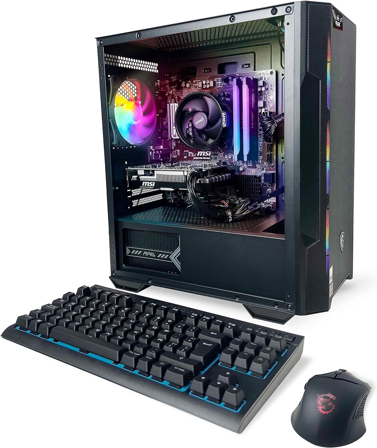 NSX GAMING 4060 Series PC Desktop AMD Ryzen 5 5600X