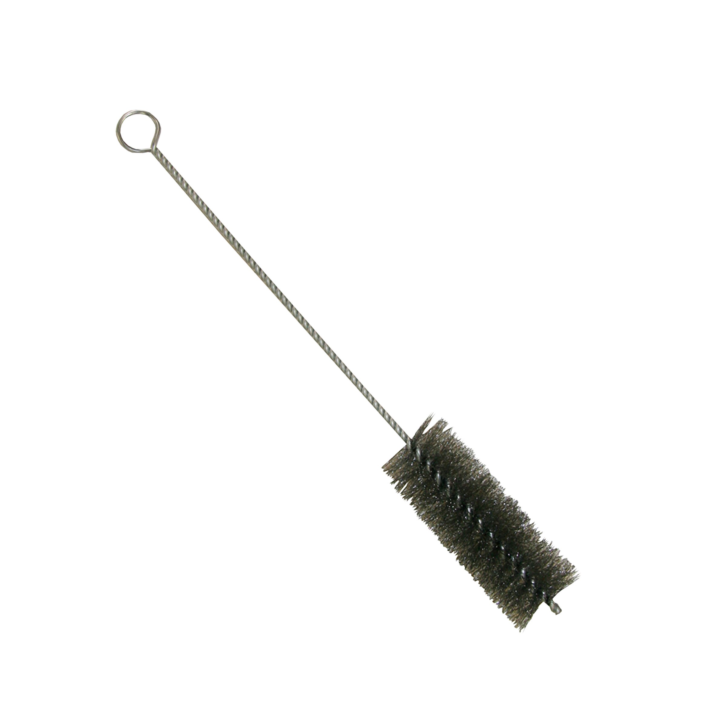 Kamino-Flam Ø 40 mm Flue Brush, Steel Wire Cylinder Pipe Brush, Chimney Pipe Sweep Brush, Clockwise Rotating Boiler Brush, Pipe Cleaning Brush, Stove Pipe Brush Length approx. 31 cm, Silver