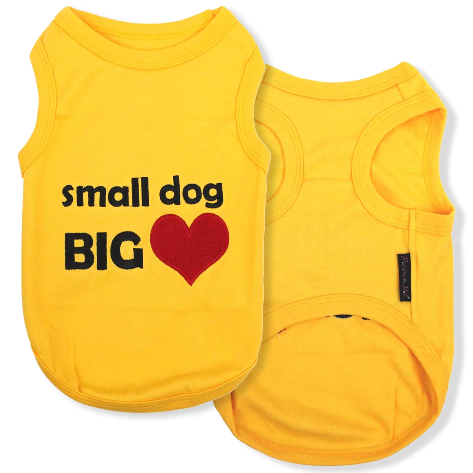 Parisian Pet Small Dog Big Heart Dog T-Shirt, X-Large