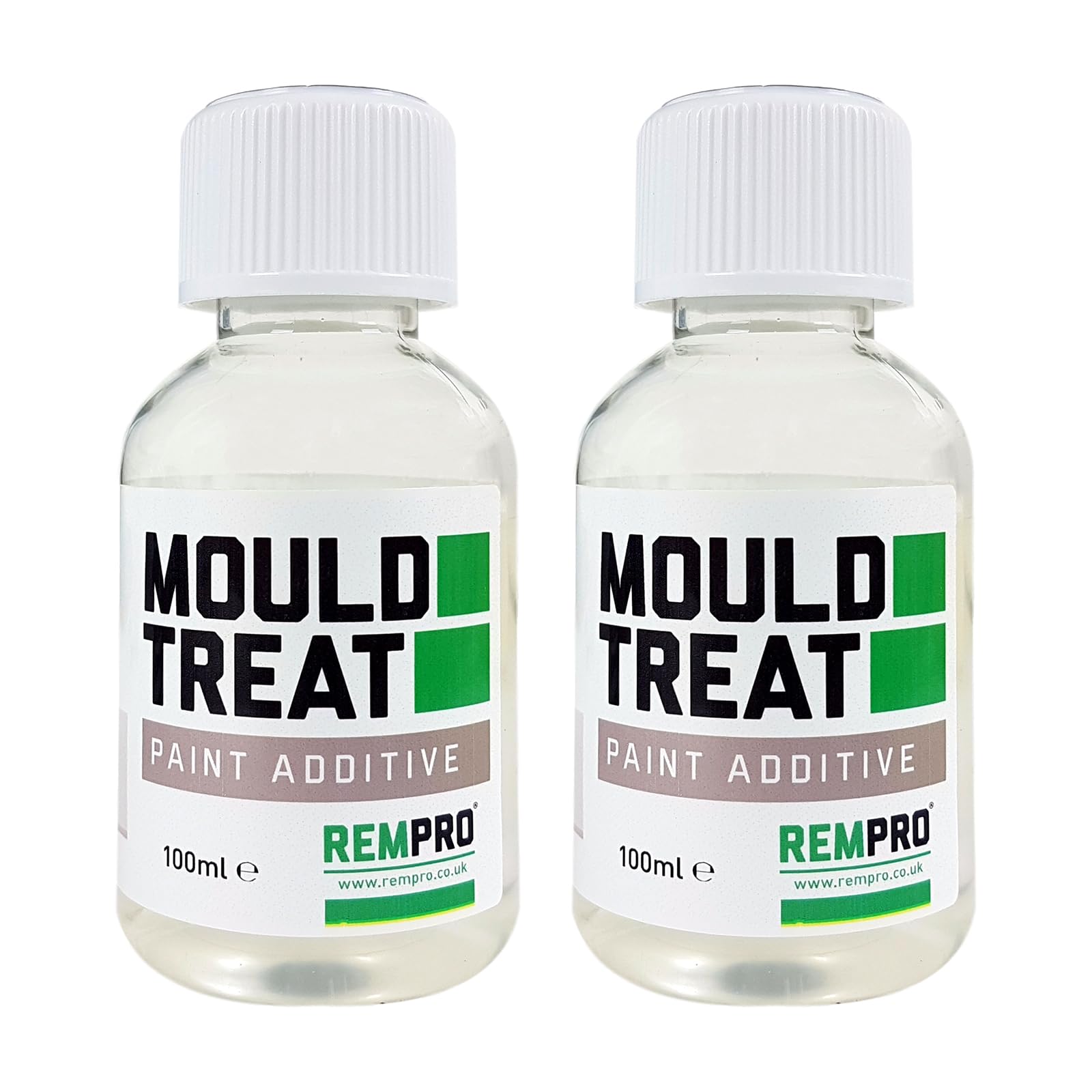Rempro 2 x 100ml Anti-Mould Paint Additive - Prevention & Control of Black Mould Caused by Condensation & Damp