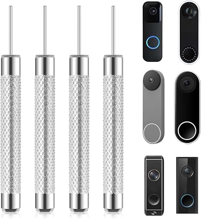 Abeillo 4Pack Doorbell Removal Pin Key for Nest Eufy Google Nest Video Doorbells