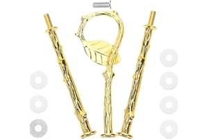 Homoyoyo 3-Tier Gold Cake Stand Hardware Kit, Heavy Duty Alloy Tiered Tray Holder for Fruit, Desserts,
