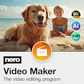 Nero Video Maker | Video Editing Software | Create &amp; Edit Videos &amp; Slideshows | 8K, 4K, Full HD | AI-Powered | Lifetime License | 1 PC | Windows 11/10