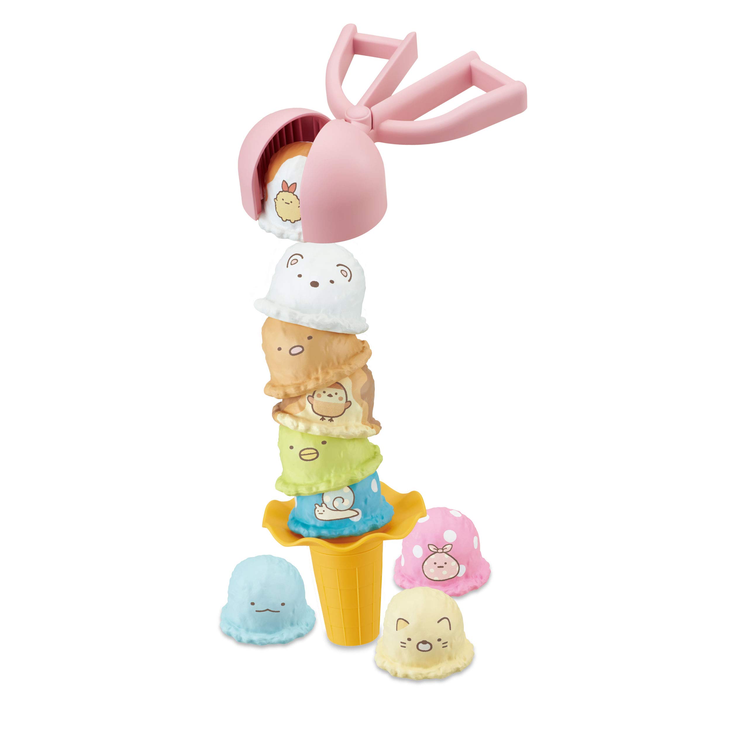 EPOCH Sumikko Gurashi Ice Cream Tower, ST Mark Certified, For Ages 4 and Up, Toy, Games, Number of Players: 1–4 People