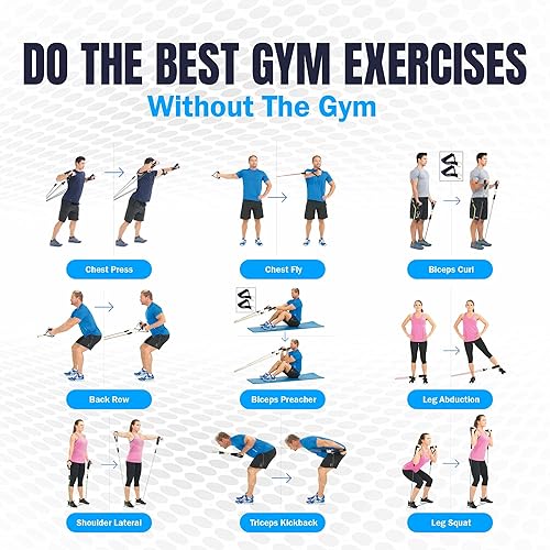 Bodylastics Resistance Band Set Resistance Bands with Handles