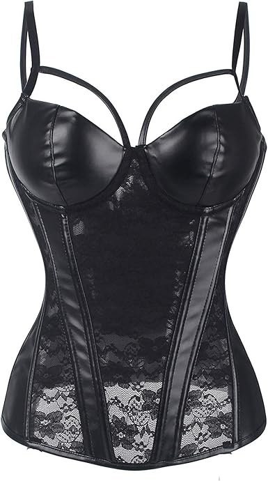 Mbatha Blue Corset with Strap and Faux Leather Pouch main image 1