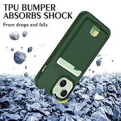 Petocase for iPhone 15 Wallet Case Card Holder Slot