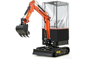 Mini Excavator Cover,Transparent Anti-Wrinkle Excavator Cab Cover,Fits Bobcat E20/Kubota U17 Models(1760-3530 lbs),Features O