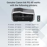 Canon PG 40 Black Ink Cartridge Tank - Standard Yield For Inkjet Printers view 5